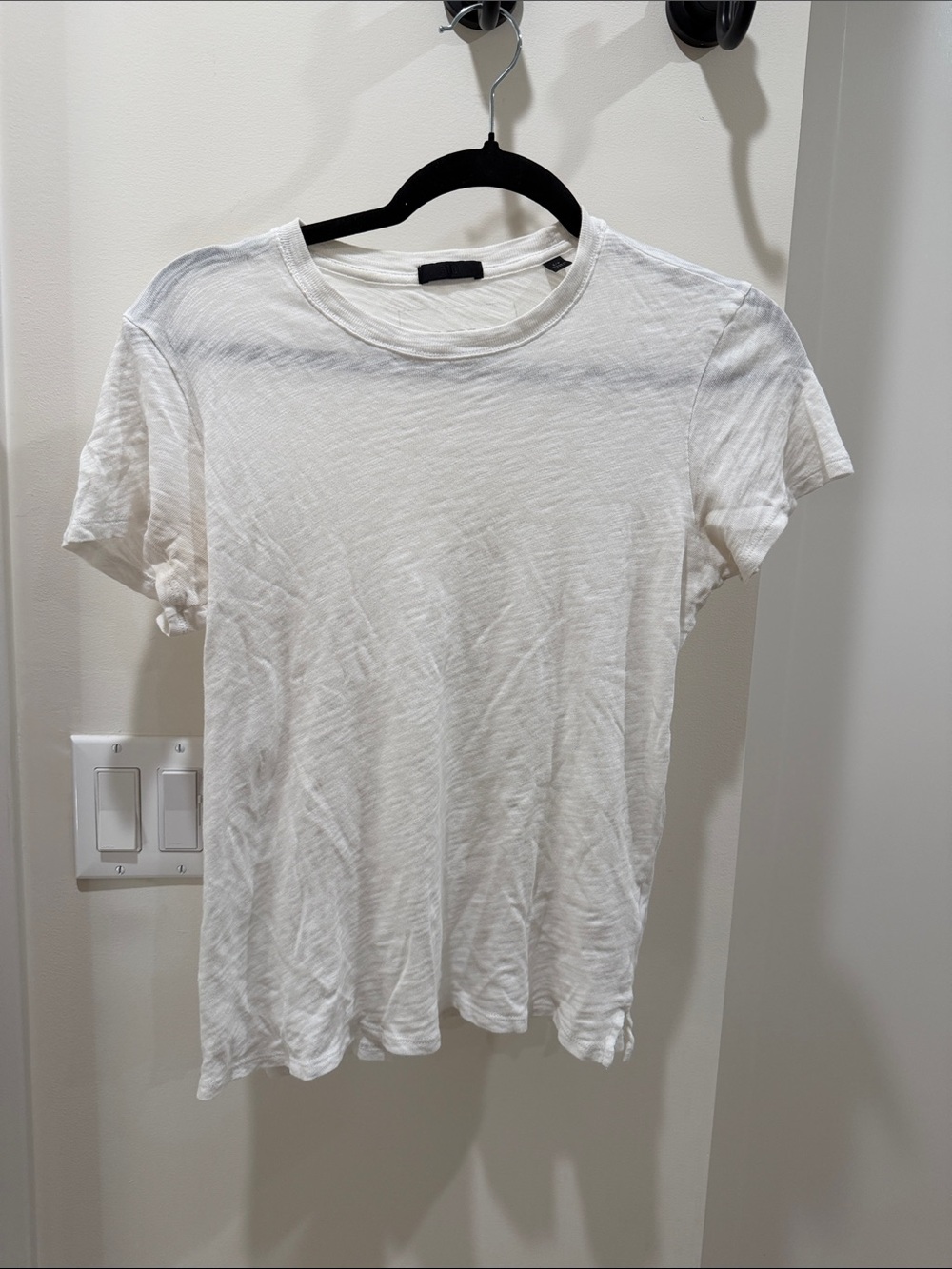 ATM Anthony Thomas Melillo White Short Sleeve Crewneck Tee